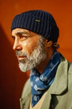 Men &SONS Scarves>Blue Ikat Scarf