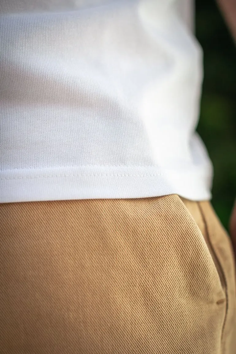 Men &SONS Tops>Boxer Pocket T-Shirt White