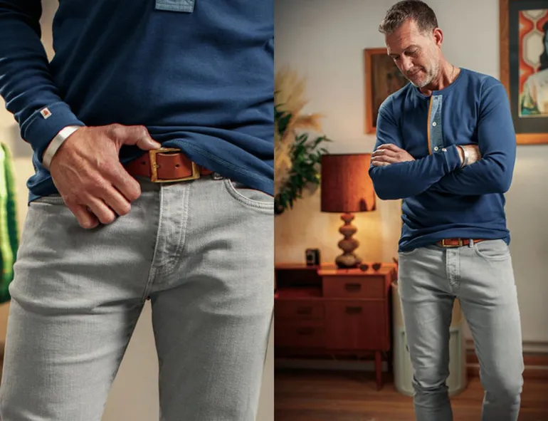 Men &SONS Bottoms & Shorts>Brandon Jeans Grey