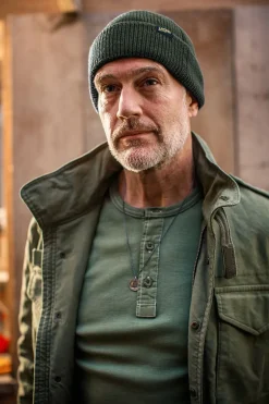 Men &SONS Knitwear>Forest Green Atlantic Watch Cap / Beanie