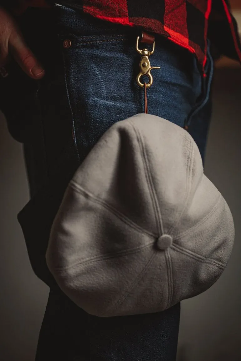 Men &SONS Headwear>Jackson Traditional Baker Boy Hat - Light Grey