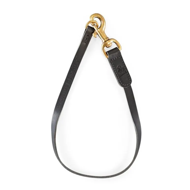 Men &SONS Leather Goods>Leather Lanyard - Black