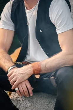 Men &SONS Waistcoats>Navy Lincoln Waistcoat / Vest