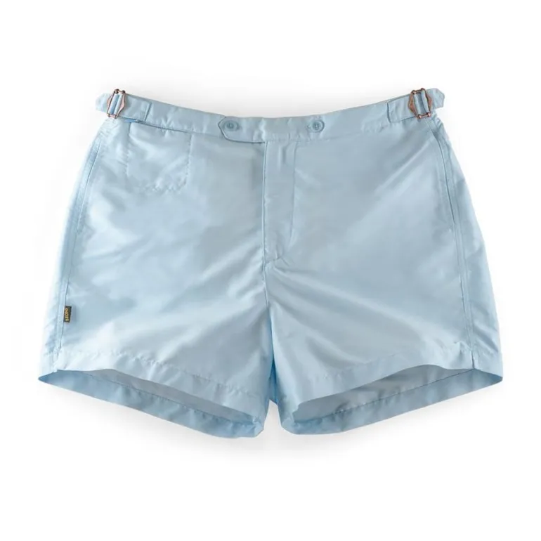 Men &SONS Bottoms & Shorts>Newman Swim Shorts Sky Blue
