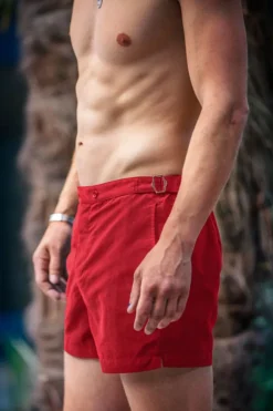 Men &SONS Bottoms & Shorts>Newman Swim Shorts Vintage Red