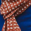 Men &SONS Scarves>Rust Dot Japanese Scarf