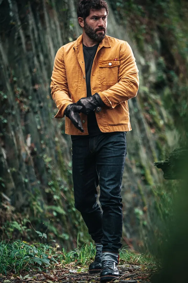 Men &SONS Leather Goods>Adventure Gloves Black