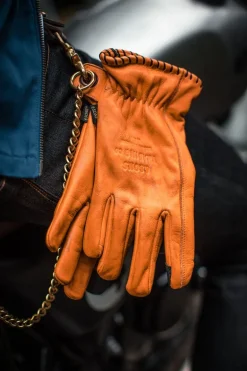 Men &SONS Leather Goods>Adventure Gloves Tan