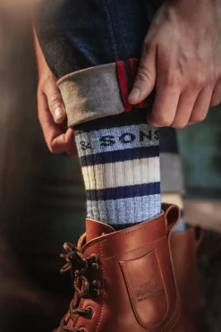 Men &SONS Footwear>Baseline Socks Navy