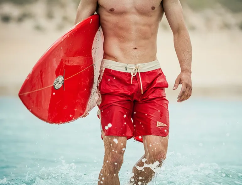 Men &SONS Bottoms & Shorts>Bodhi Boardshorts Red