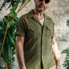 Men &SONS Tops>Coast Shirt Army Green