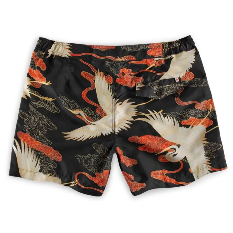 Men &SONS Bottoms & Shorts>Crown Swim Shorts Black