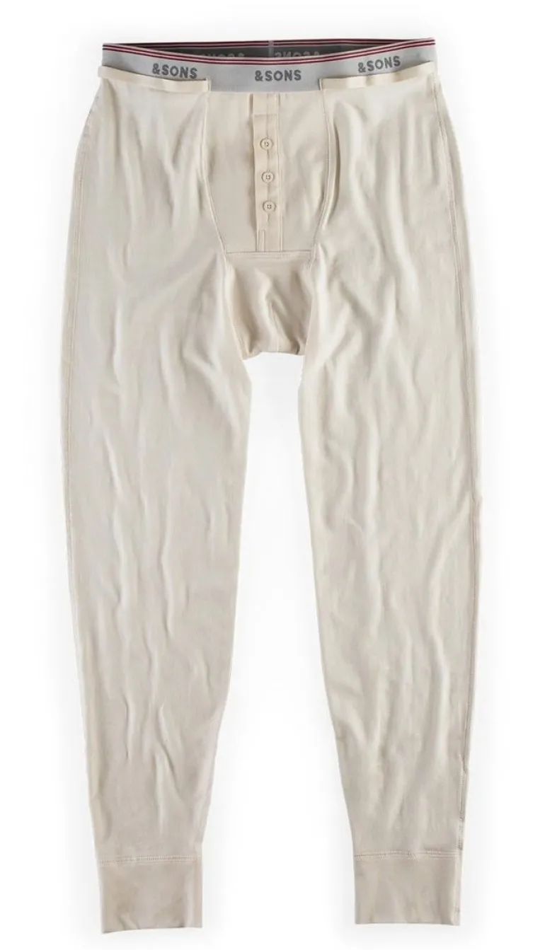 Men &SONS Tops>Essentials Long Johns Raw