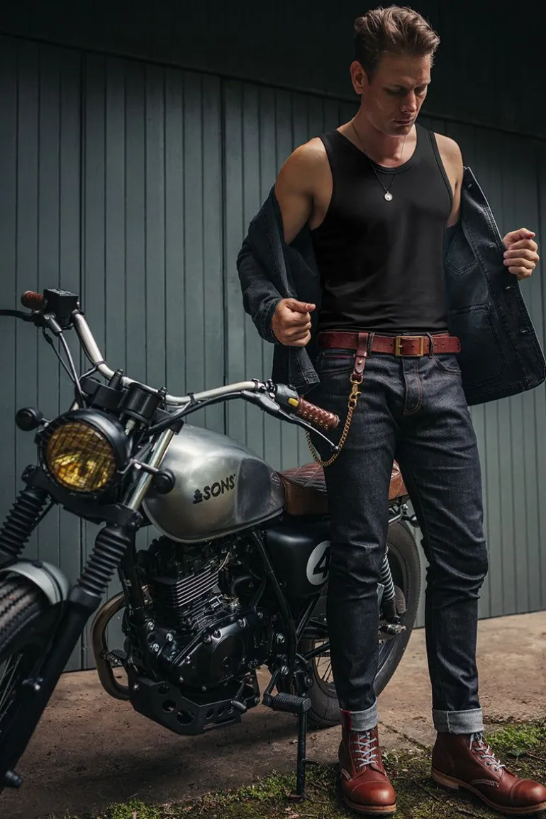 Men &SONS Tops>Essentials Vest Black