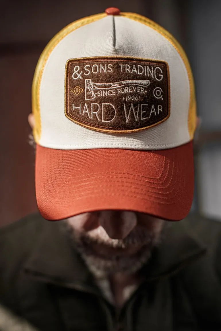Men &SONS Headwear>Hardwear Trucker Cap Yellow