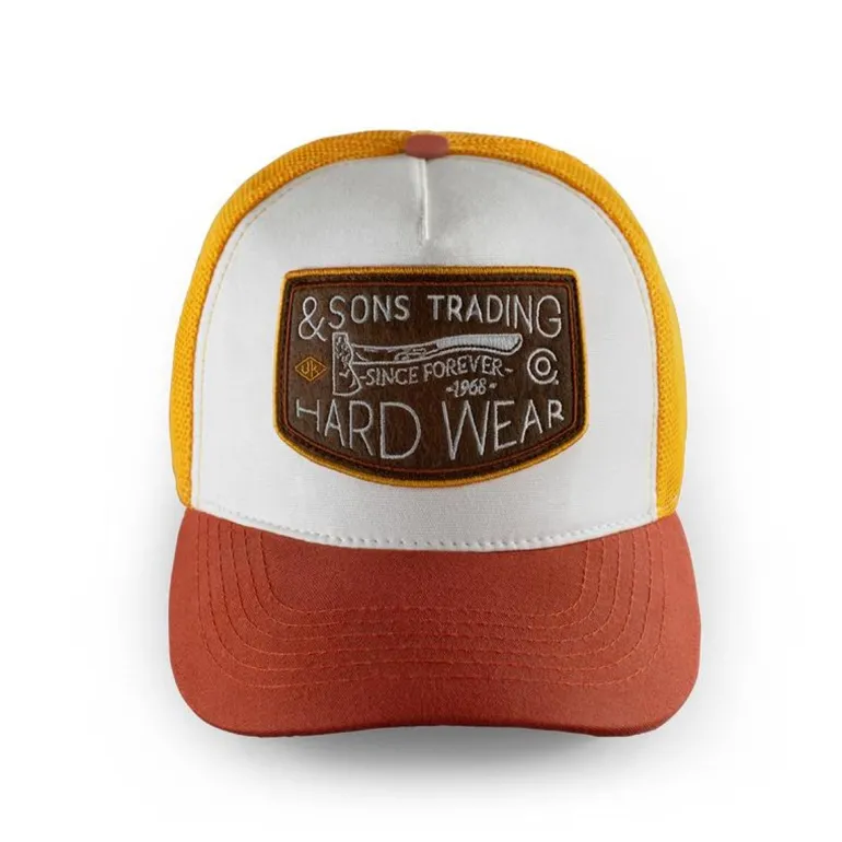 Men &SONS Headwear>Hardwear Trucker Cap Yellow