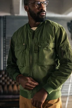 Men &SONS Jackets & Coats>Harris Bomber Jacket Army Green