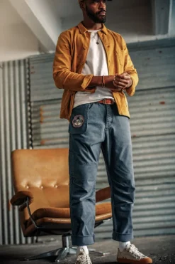 Men &SONS Bottoms & Shorts>Joey's Crew Pant Churchill Blue