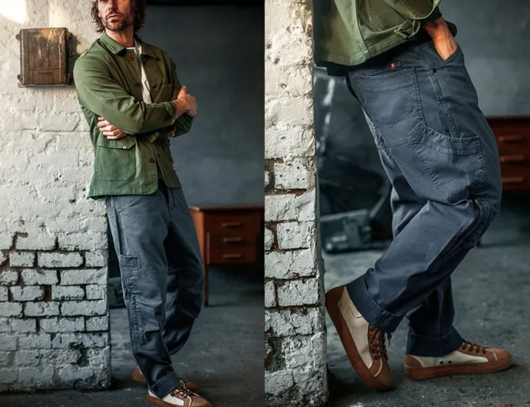 Men &SONS Bottoms & Shorts>Joey's Crew Pant Churchill Blue