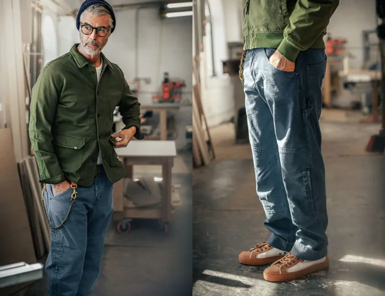 Men &SONS Bottoms & Shorts>Joey's Crew Pant Churchill Blue