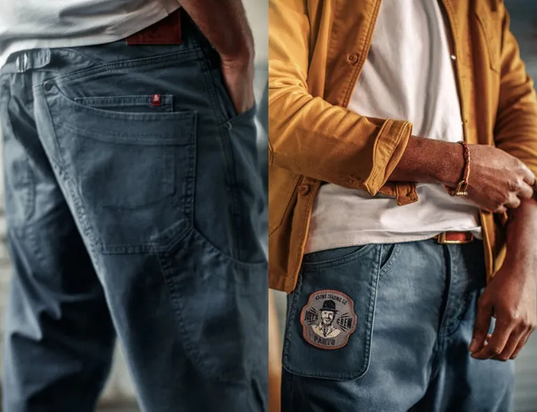 Men &SONS Bottoms & Shorts>Joey's Crew Pant Churchill Blue