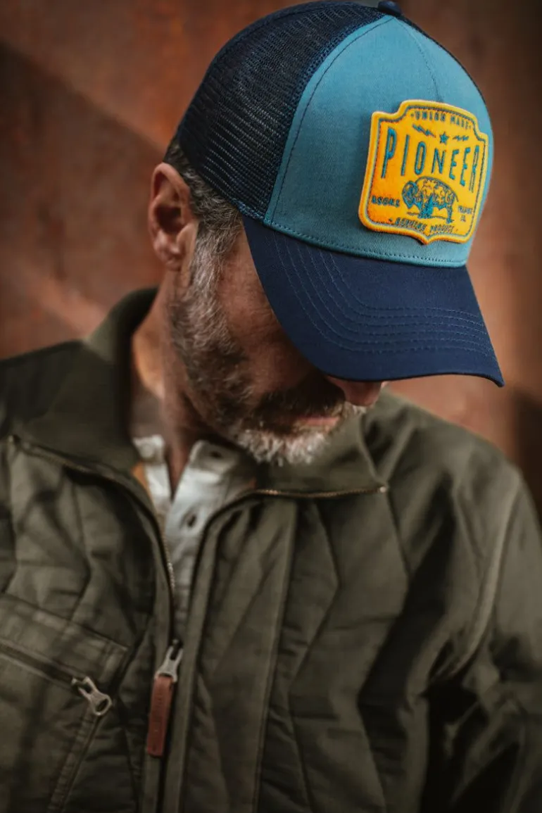 Men &SONS Headwear>Pioneer Trucker Cap Blue