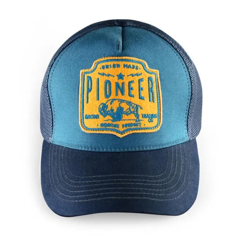 Men &SONS Headwear>Pioneer Trucker Cap Blue