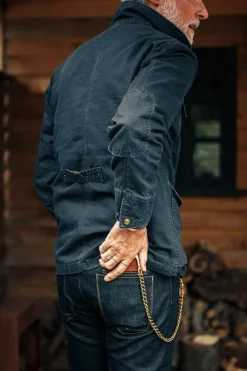 Men &SONS Jackets & Coats>Prospector Jacket Navy