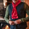 Men &SONS Scarves>Red Ikat Scarf