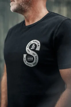 Men &SONS Tops>Sigma T-Shirt Black