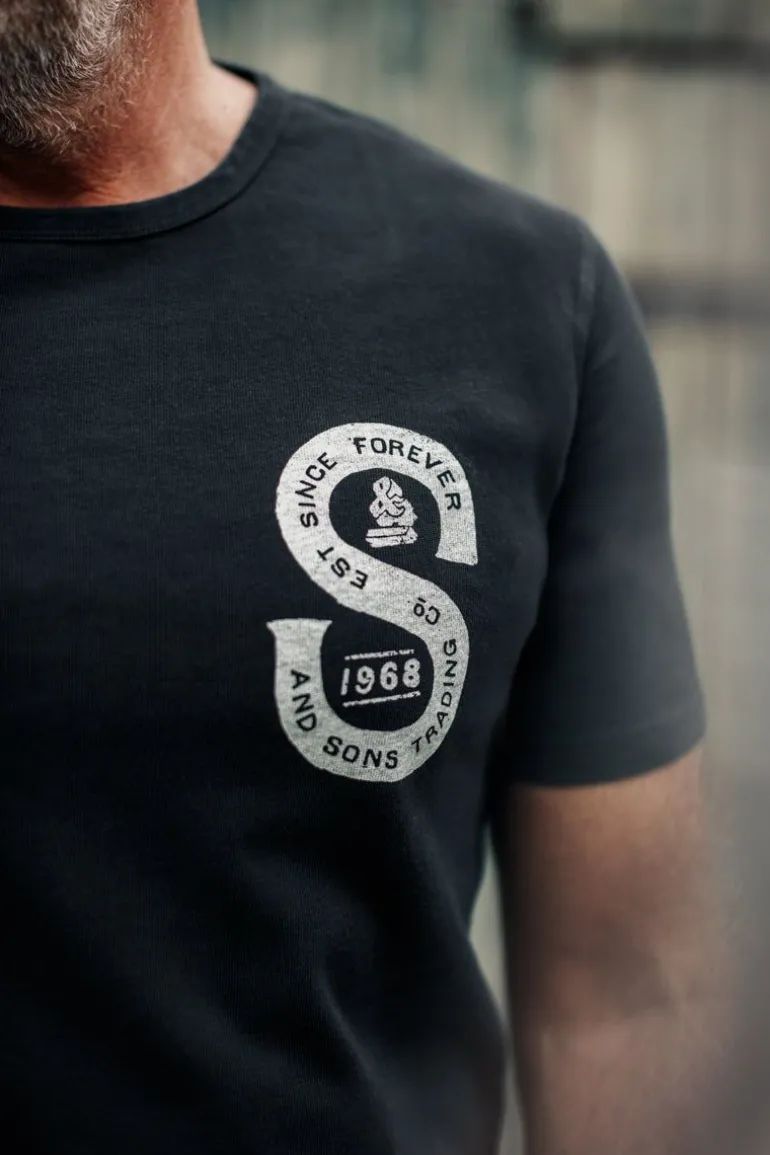 Men &SONS Tops>Sigma T-Shirt Black