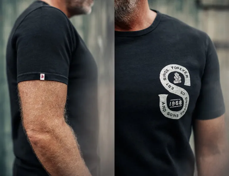 Men &SONS Tops>Sigma T-Shirt Black