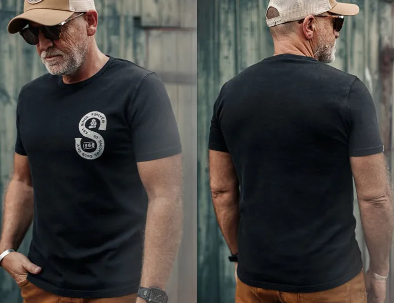 Men &SONS Tops>Sigma T-Shirt Black