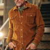 Men &SONS Tops>Sunday Shirt Corduroy Tan