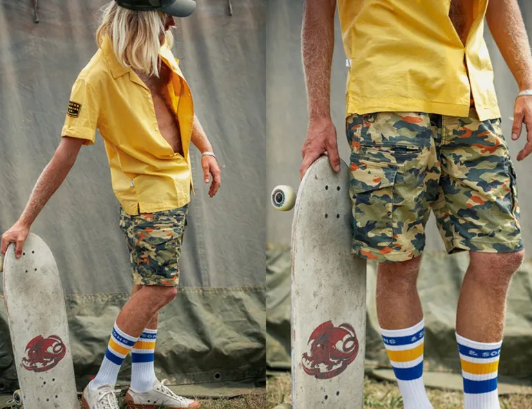 Men &SONS Bottoms & Shorts>Surplus Army Shorts Camo
