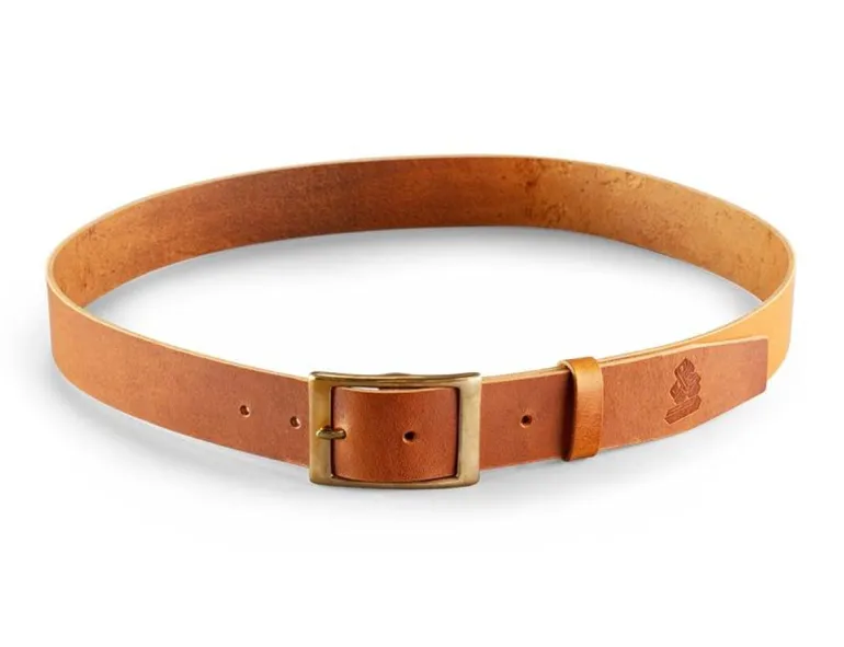 Men &SONS Leather Goods>Tan Leather Belt