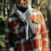 Men &SONS Scarves>Vale Scarf Grey