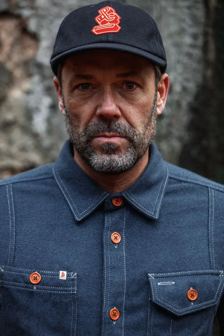 Men &SONS Headwear>Woollen Snap Cap Navy