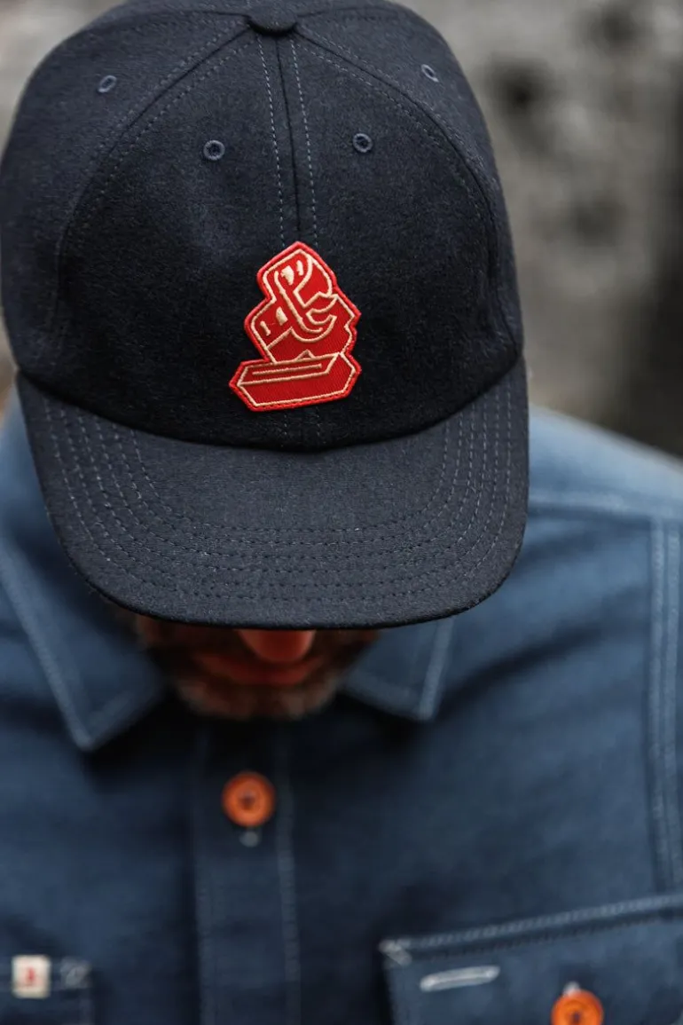 Men &SONS Headwear>Woollen Snap Cap Navy