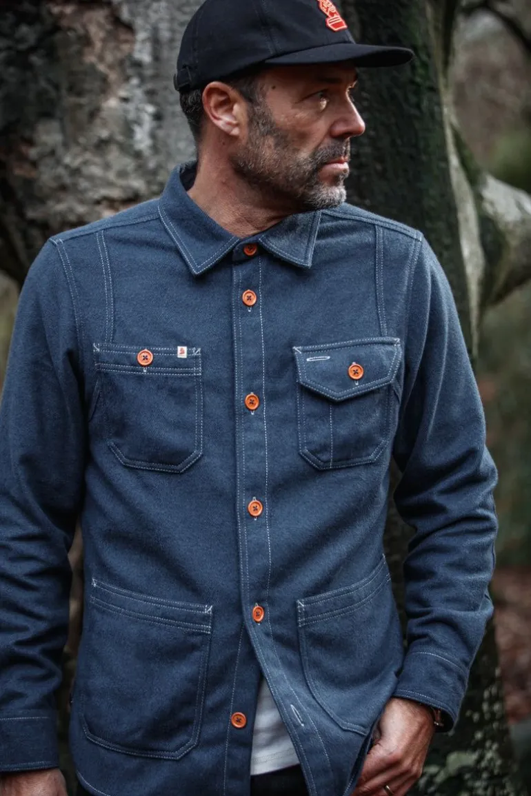 Men &SONS Headwear>Woollen Snap Cap Navy