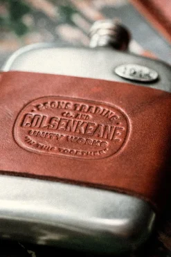 Men &SONS Leather Goods>X Colsenkeane Hip Flask
