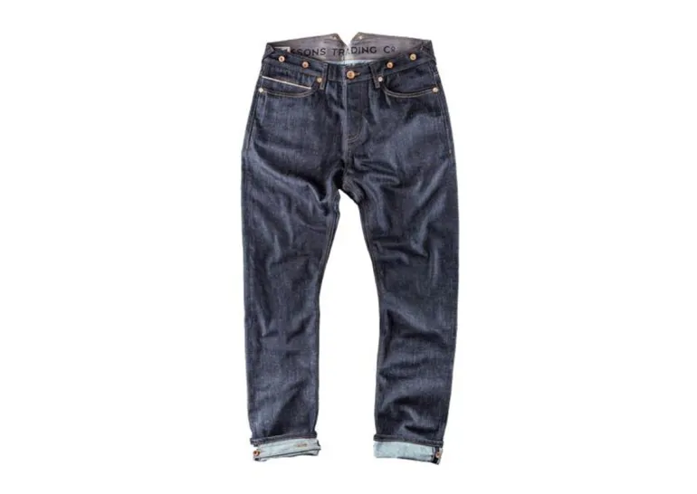 Men &SONS Bottoms & Shorts>The New Frontier 14Oz Selvedge Anti-Bac Raw Denim Jeans
