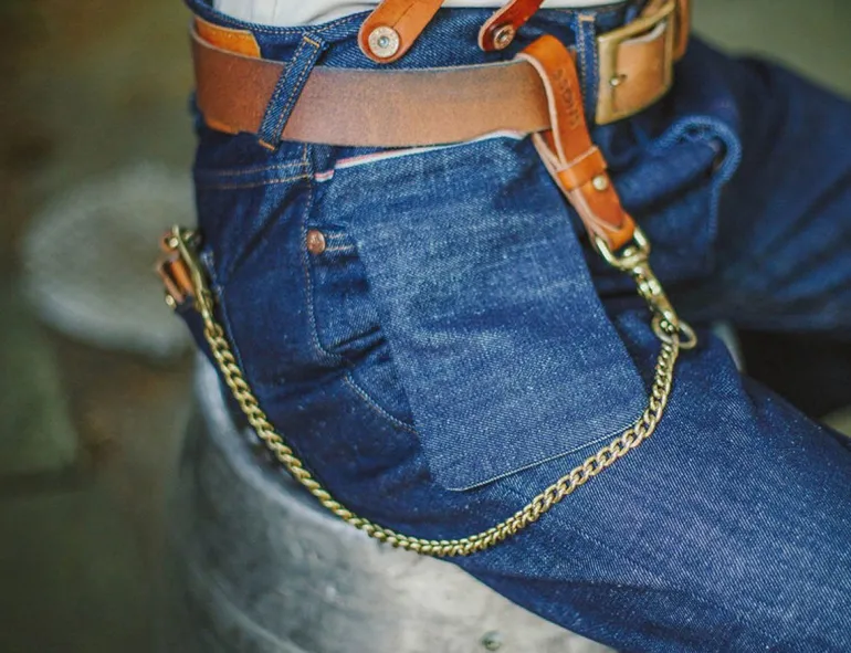 Men &SONS Bottoms & Shorts>The New Frontier 14Oz Selvedge Anti-Bac Raw Denim Jeans