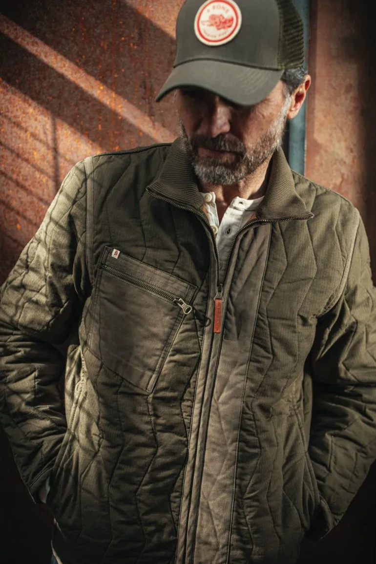 Men &SONS Headwear>Trucker Badge Cap Army Green