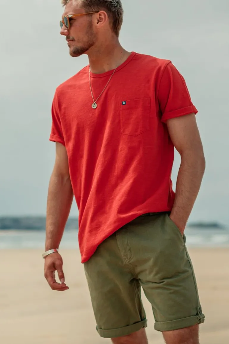 Men &SONS Bottoms & Shorts>Virgil Chino Shorts Army Green