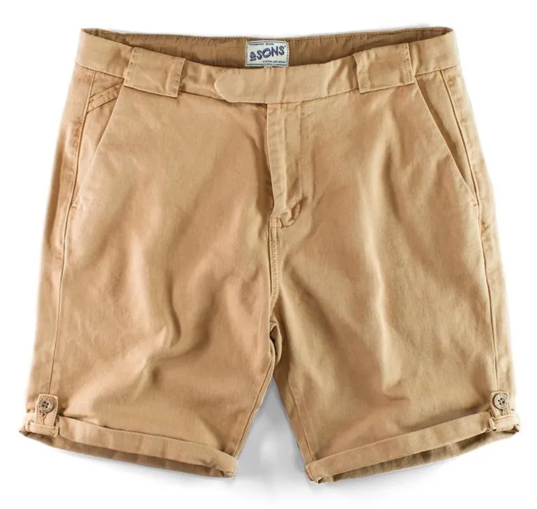 Men &SONS Bottoms & Shorts>Virgil Chino Shorts Tan